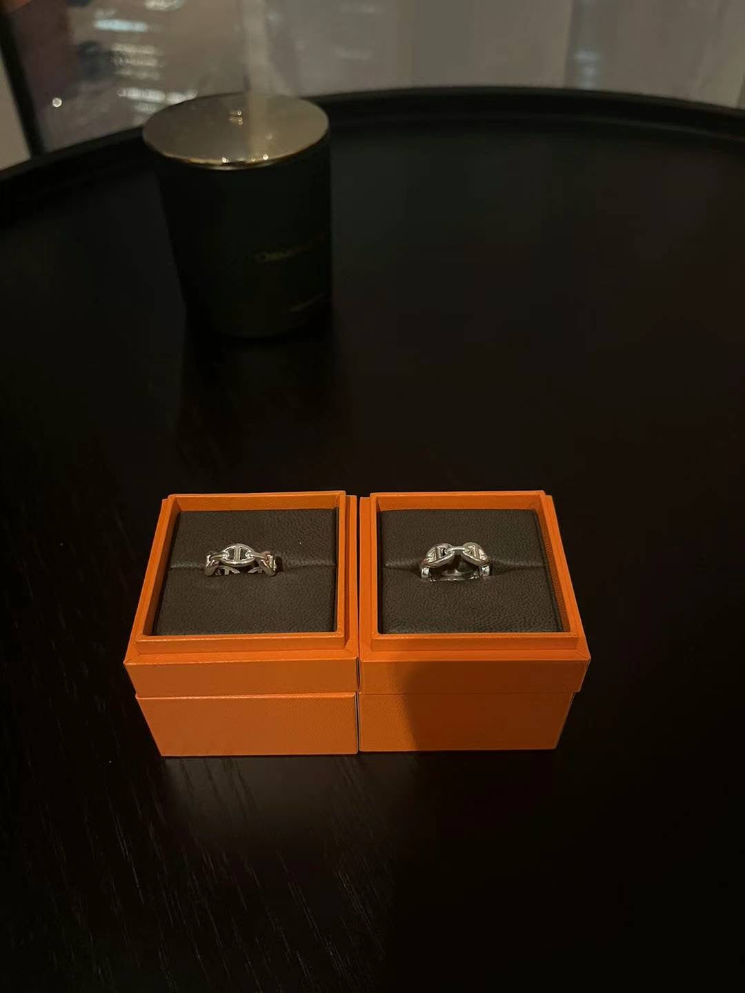 hermes chaine d‘ancre enchainee ring